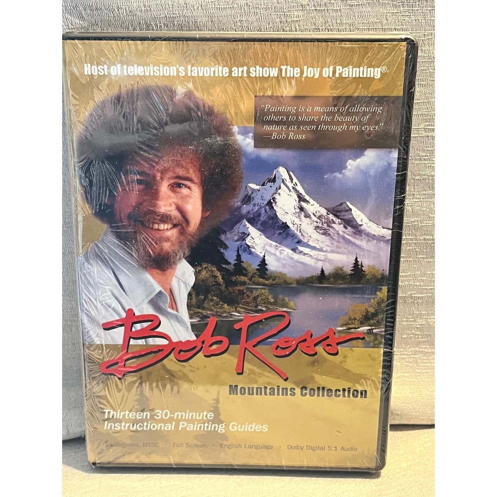 Bob Ross Mountains Collection DVD 3-Disc Set Joy of Painting Instructional New